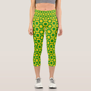 Ipanema Sidewalk Pattern, Beach Pattern, Brazil Capri Leggings