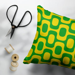 Ipanema Sidewalk Pattern, Beach Pattern, Brazil Decorative Cushion