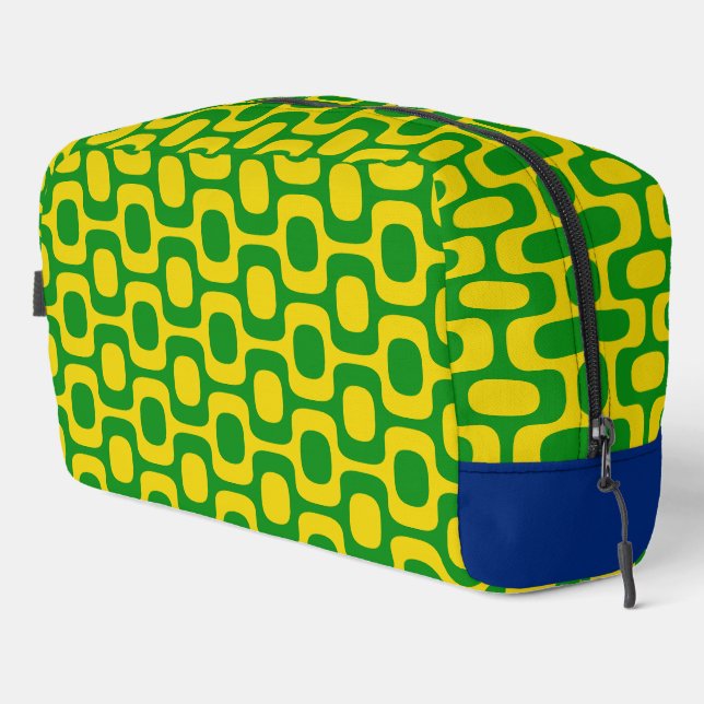 Ipanema Sidewalk Pattern, Beach Pattern, Brazil Dopp Kit (Right Corner)