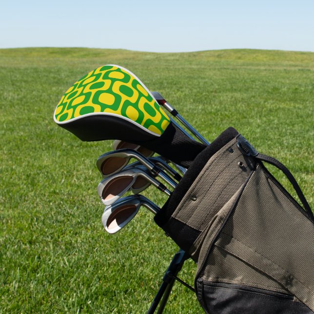 Ipanema Sidewalk Pattern, Beach Pattern, Brazil Golf Head Cover (In Situ)