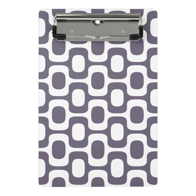 Ipanema Sidewalk Pattern, Beach Pattern, Brazil Mini Clipboard (Front)