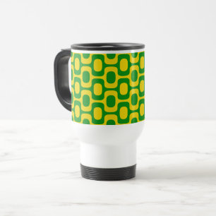 Ipanema Sidewalk Pattern, Beach Pattern, Brazil Travel Mug