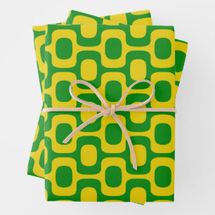 Ipanema Sidewalk Pattern, Beach Pattern, Brazil Wrapping Paper Sheet