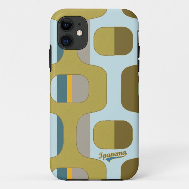 Ipanema sidewalk with stripes Case-Mate iPhone case (Back)