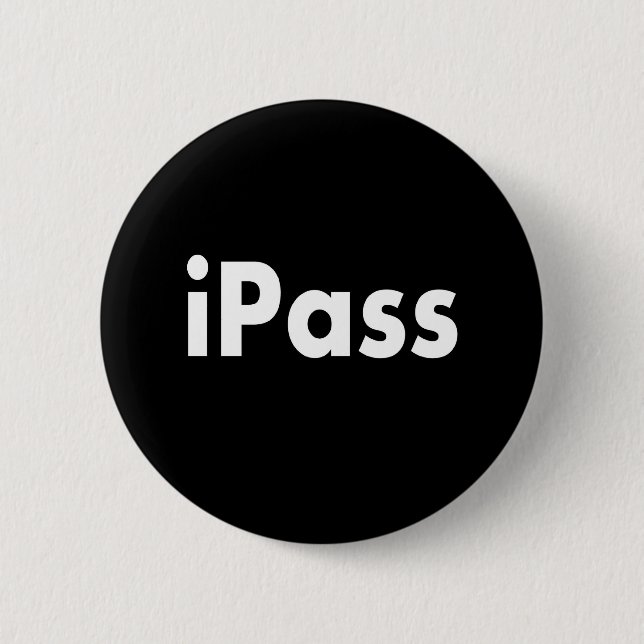iPASS 6 Cm Round Badge (Front)