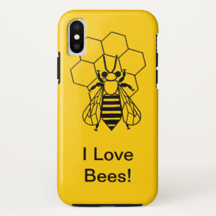 iPhone3 CM/Tgh - I Love Bees iPhone X Case