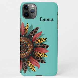 iPhone 11 Case with Fall Sunflower & Stars
