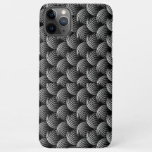iPhone 11 Pro Max black curve Pattern case