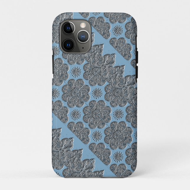 iPhone 11Pro Case with Embossed Brocade (Back)