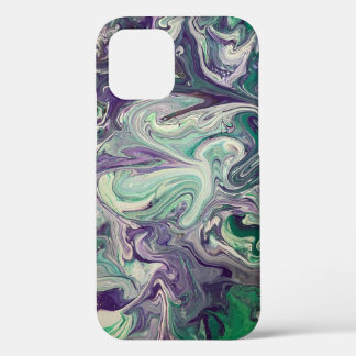 iPhone 12 Pro Artwork Case - Purple and Green