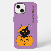 iPhone 13 Ajustable Funda, Brillante Cat-lloween