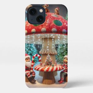 iPhone 13 Case: Christmas Mushroom Design Case