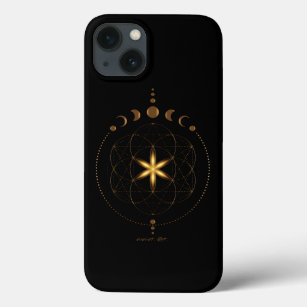 iPhone 13 Cases Sacred Geometry, flower of life 
