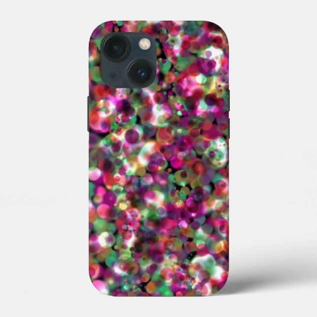 iPhone 13 Mini Case with Colourful Bubbles (Back)