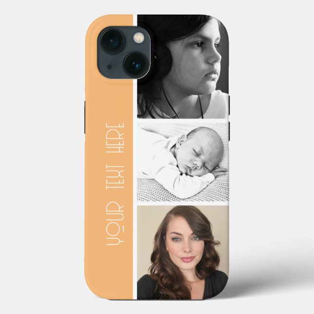 iphone 13 photo template peach your own phone Case-Mate iPhone case (Back)