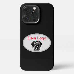 iPhone 13 Pro Hülle Dein Bild Mastiff Bulldog Logo Case