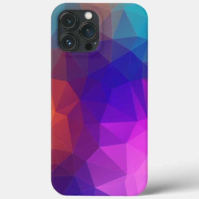 iphone 13 pro max case colourful  background (Back)