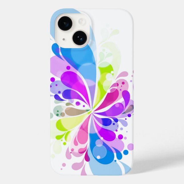 iPhone 14 Case-Colourful Splash  Case-Mate iPhone Case (Back)