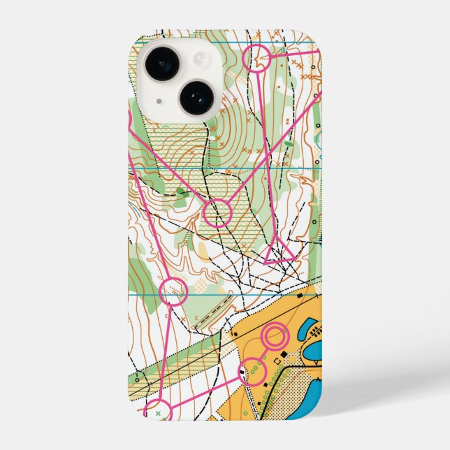 iPhone 14 case -  Orienteering course (Back)