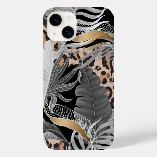 iPhone 14 Case-Tropical Palms Case-Mate iPhone Cas Case (Back)