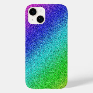 iPhone 14 Hülle Glänzend Regenbogen Glitzer Bunt Case-Mate iPhone 14 Case
