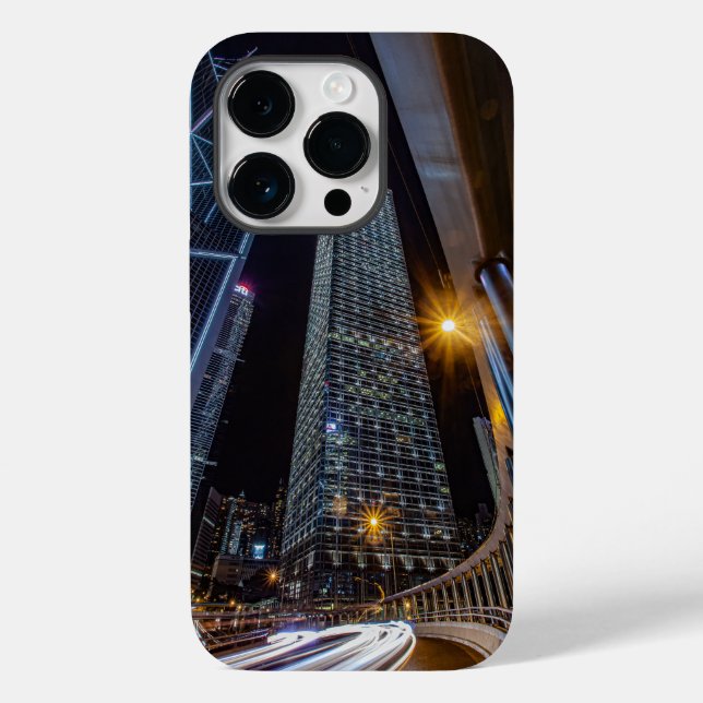 iPhone 14 Pro Case Hong Kong Night Photo Central (Back)