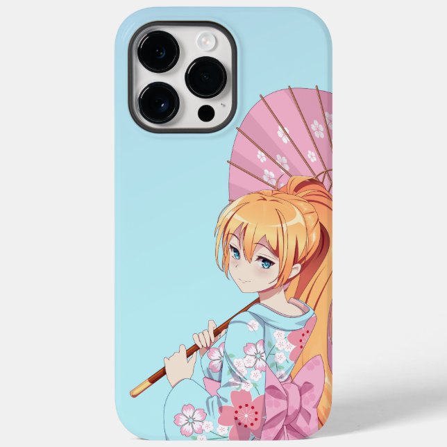 iPhone 14 Pro Max Anime Girl Case Cover (Back)