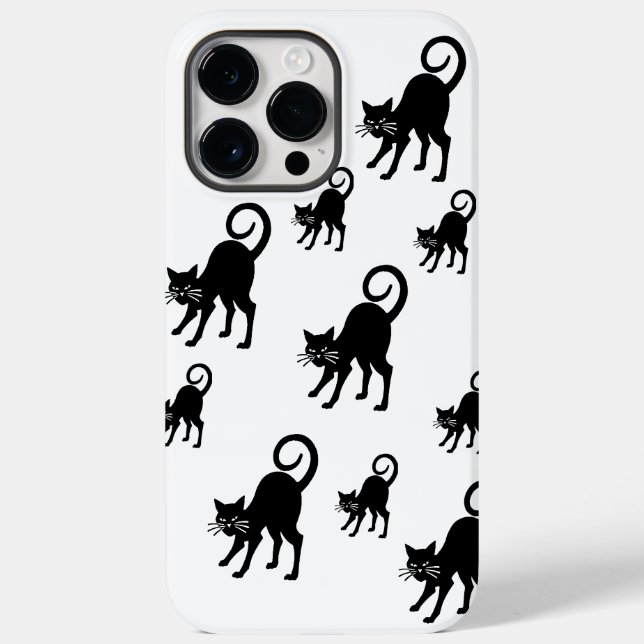 IPhone 14 Pro Max - black cat case (Back)