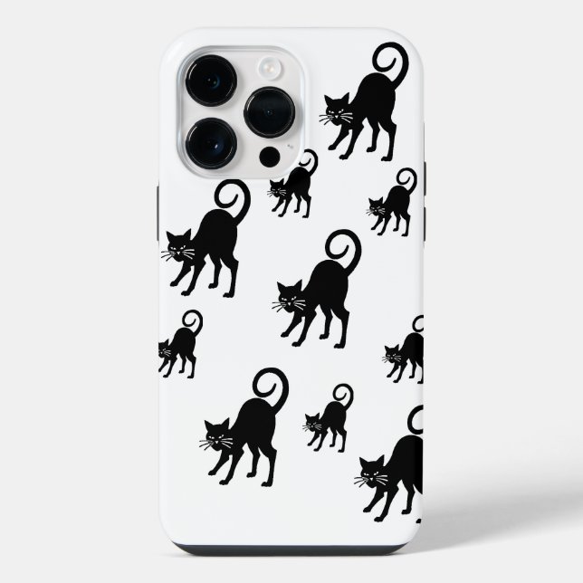 IPhone 14 Pro Max - black cat case (Back)