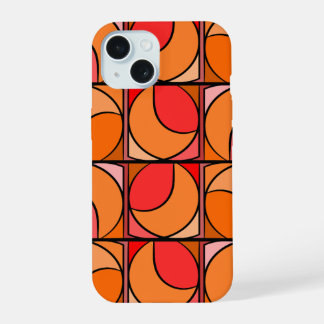 Iphone 15 design 70' orange shell case