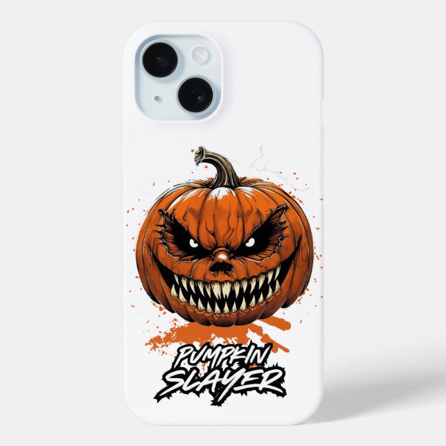 iPhone 15 Halloween Pumpkin Slayer Fountain Case-Mate iPhone Case (Back)