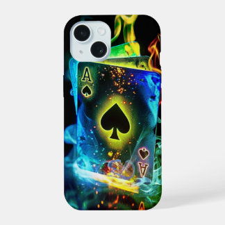 iPhone 15 Playing Card Ace of Spades Case