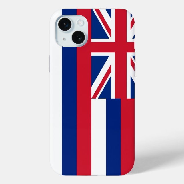 iPhone 15 Plus Case-Mate, Hawaii flag Case-Mate iPhone Case (Back)