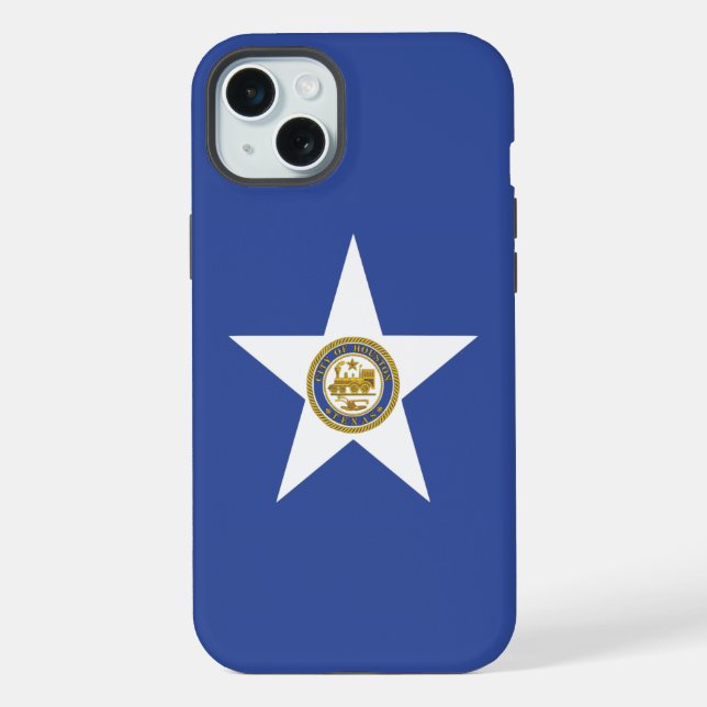 iPhone 15 Plus Case-Mate, Houston, Texas flag Case (Back)