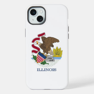 iPhone 15 Plus Case-Mate, Illinois flag Case