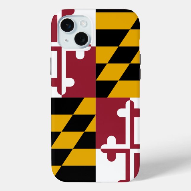 iPhone 15 Plus Case-Mate, Maryland flag Case-Mate iPhone Case (Back)