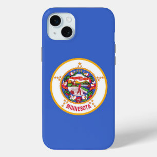 iPhone 15 Plus Case-Mate, Minnesota flag Mini Case