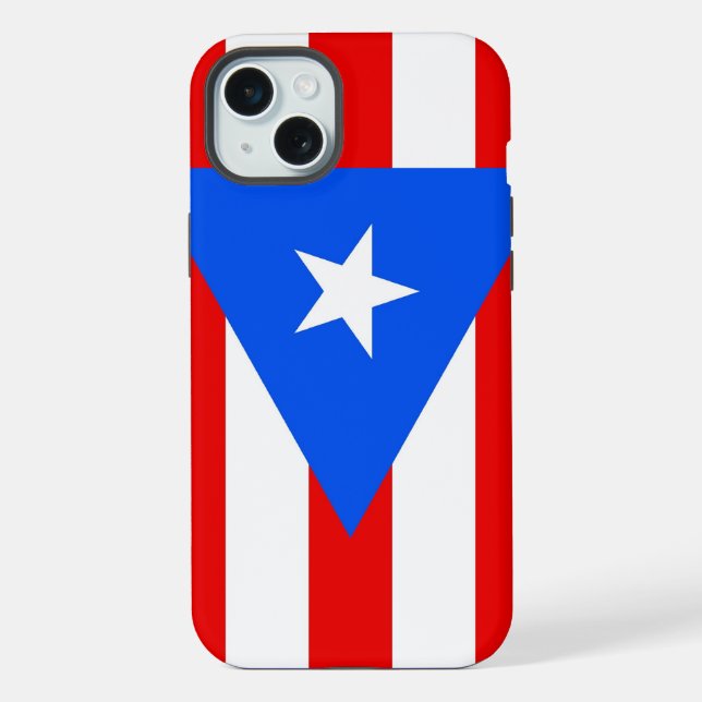 iPhone 15 Plus Case-Mate, Puerto Rico flag Case (Back)