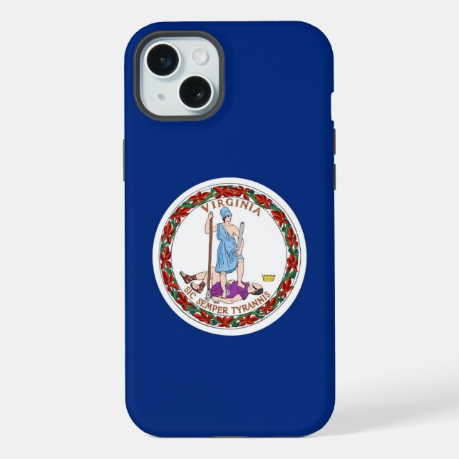 iPhone 15 Plus Case-Mate, Virginia State flag Case (Back)