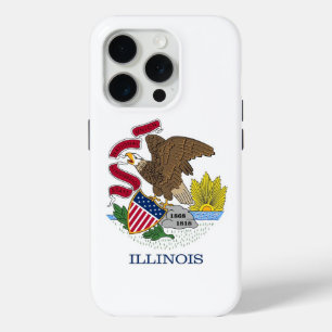 iPhone 15 Pro Case-Mate, Illinois flag Case