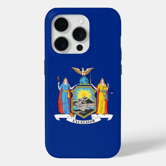iPhone 15 Pro Case-Mate, New York State flag Case-Mate iPhone Case (Back)