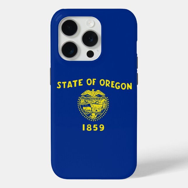 iPhone 15 Pro Case-Mate, Oregon flag Case-Mate iPhone Case (Back)
