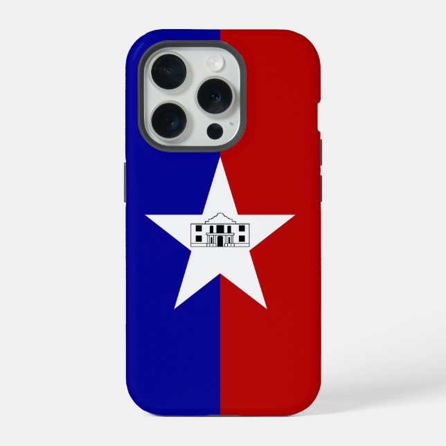 iPhone 15 Pro Case-Mate, San Antonio flag Case (Back)