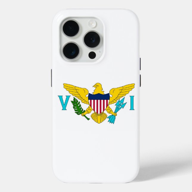 iPhone 15 Pro Case-Mate, US Virgin Islands flag Case-Mate iPhone Case (Back)