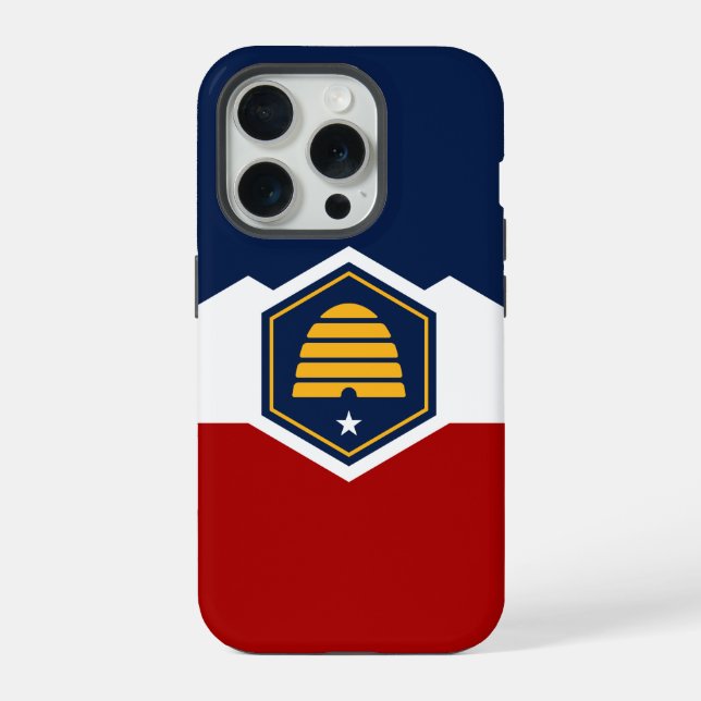 iPhone 15 Pro Case-Mate, Utah State new flag Case (Back)