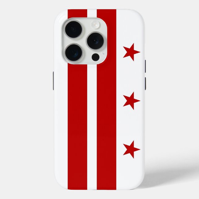 iPhone 15 Pro Case-Mate, Washington DC flag Case-Mate iPhone Case (Back)