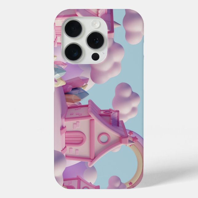 iPhone 15 Pro Case - Nature Landscape Design (Back)