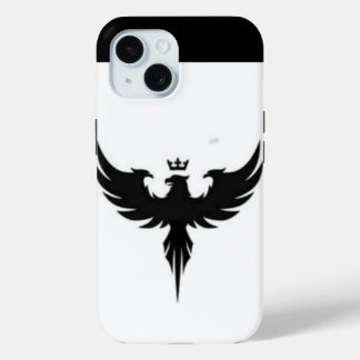 "iPhone 15 White & Eagle Design Case - Bold and El