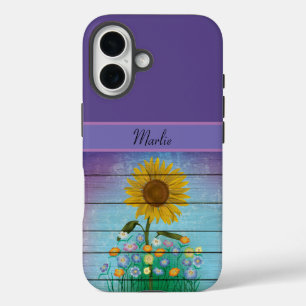 iPhone 16  Apple Case with Single Sunflower