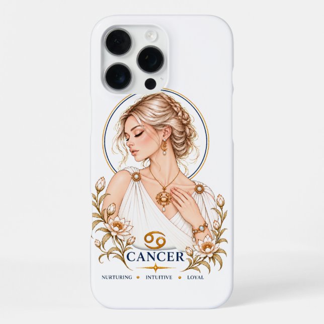 iPhone 16 Cancer design Case (Back)